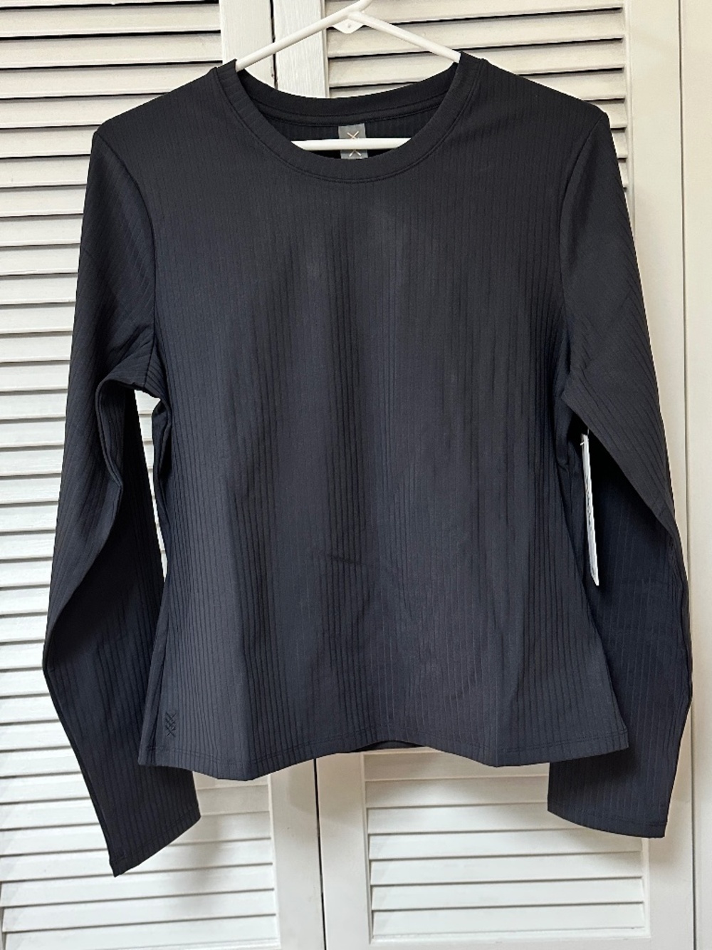 Rhone Modern Rib Long Sleeve Performance Top Dark Blue Extra Large